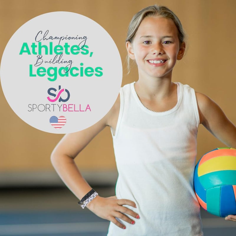 Infinity Collection SportyBella Girls Volleyball Hair Accessories - No Crease Elastics with Volleyball Design, Set of 7 for Games - Image 5
